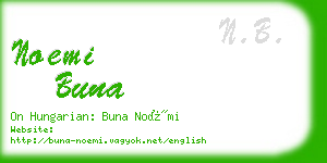 noemi buna business card